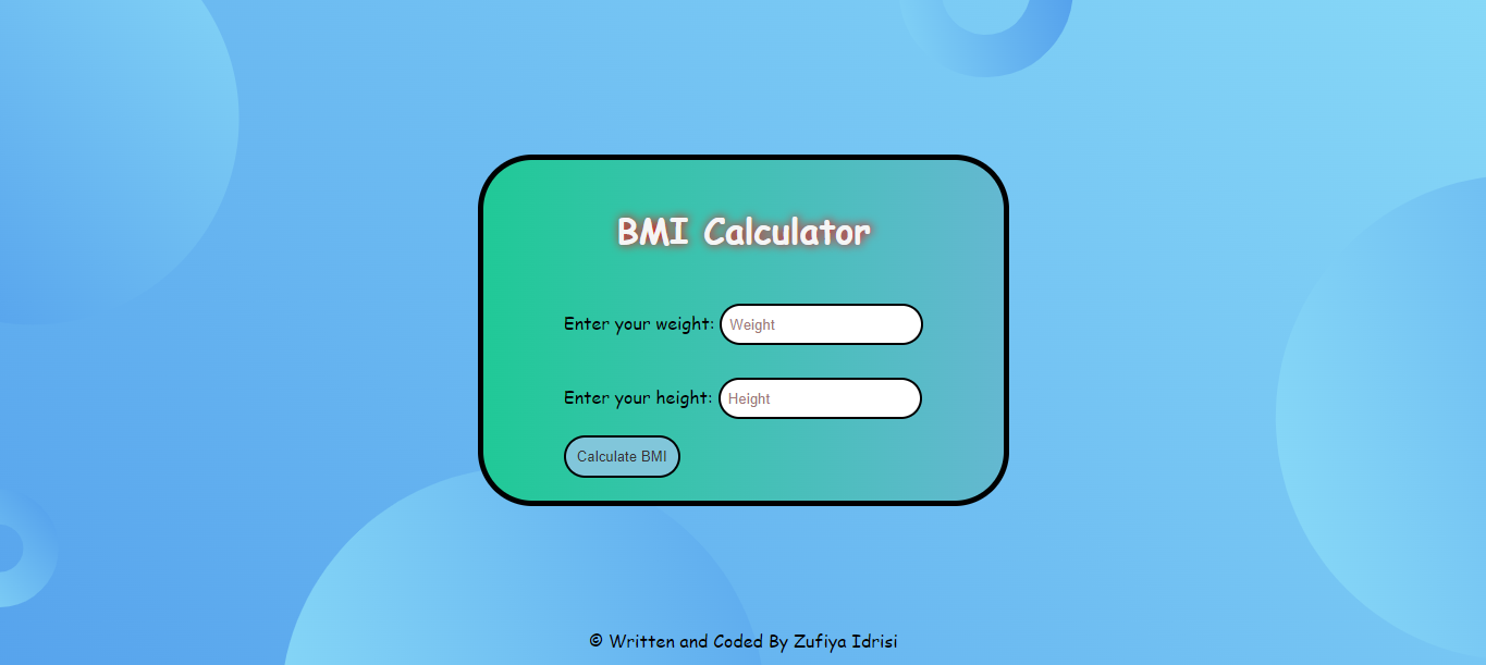 BMI calculator